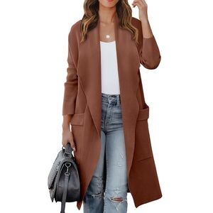 NWT Long Cardigan Sweater Oversized Knit Open Front XXL